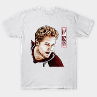 Gabriel Landeskog Colorado Face Sketch T-Shirt